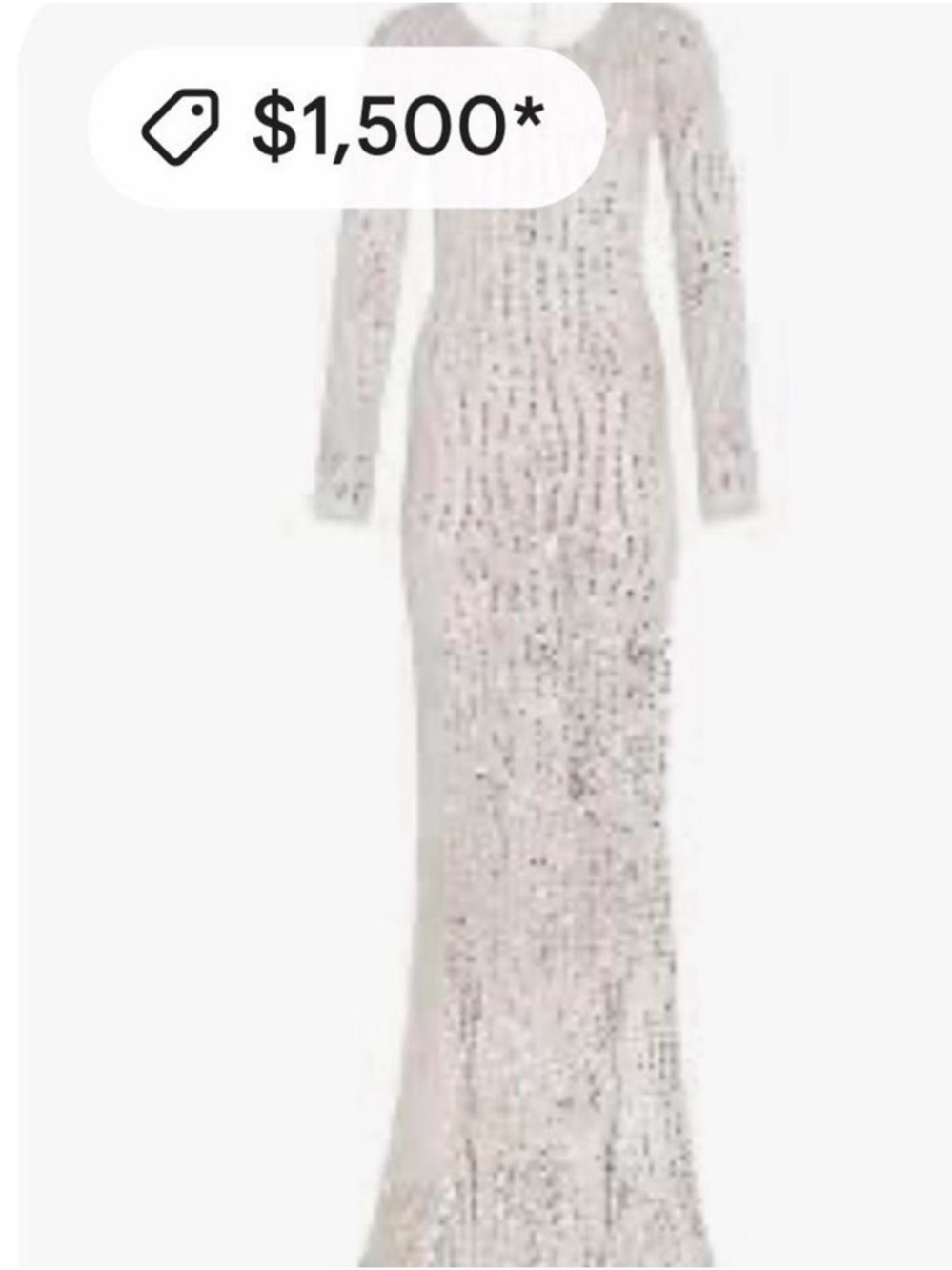 Retrofete Sheer Crochet Maxi Dress in White - Picture 8 of 8